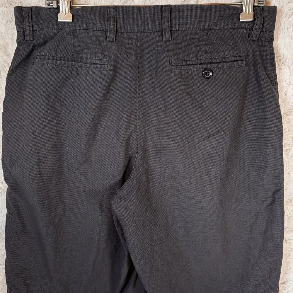 Banana Republic Shorts Mens Size 32 Chino Dark‎ Gray Lightweight 100% Cotton